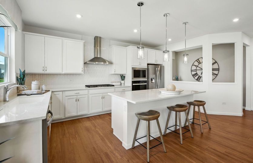 Stunning kitchen with large island