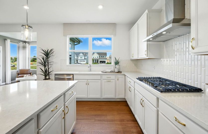 Kitchen with ample storage space