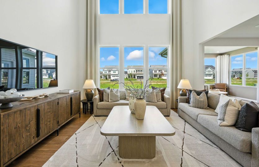 Two-story gathering room