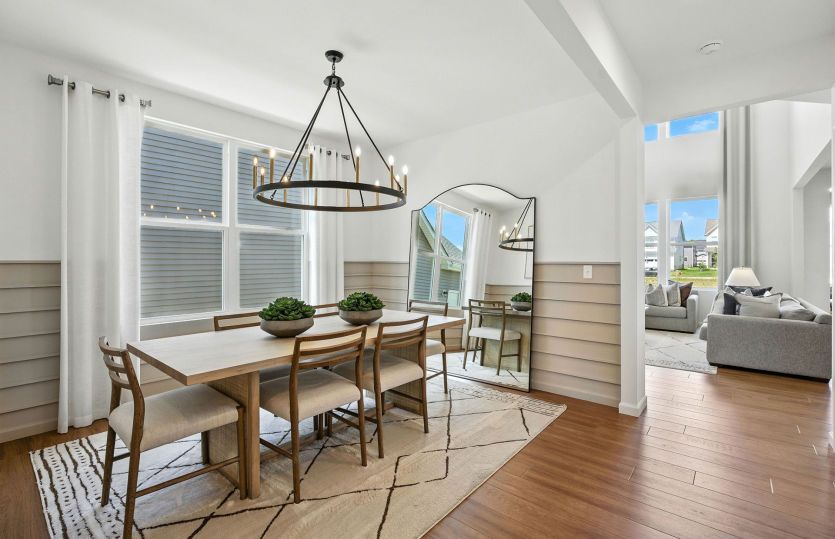 Open-concept floor plan
