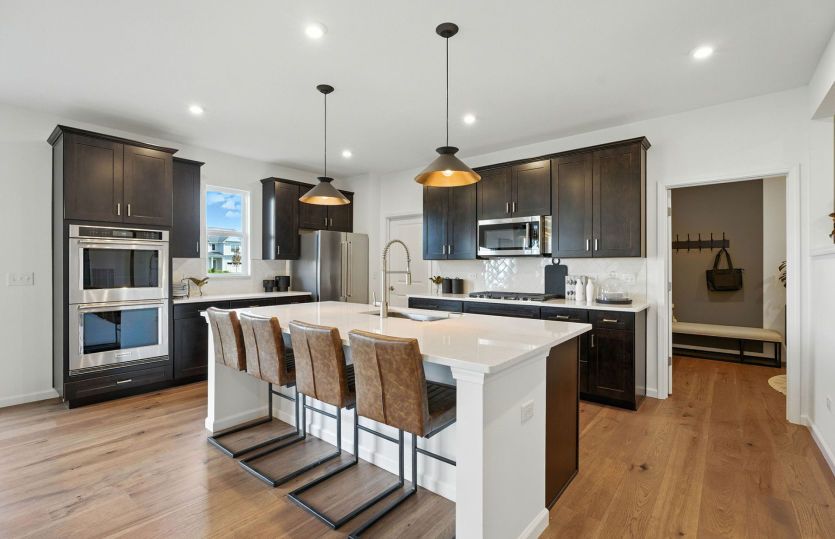 Inviting kitchen with stainless steel appliances