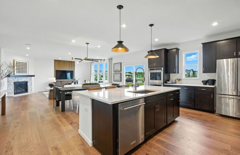 Open concept floor plan