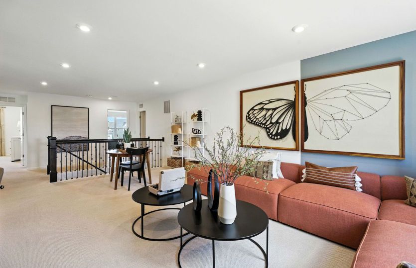 Light filled second level loft, perfect place for family movie night