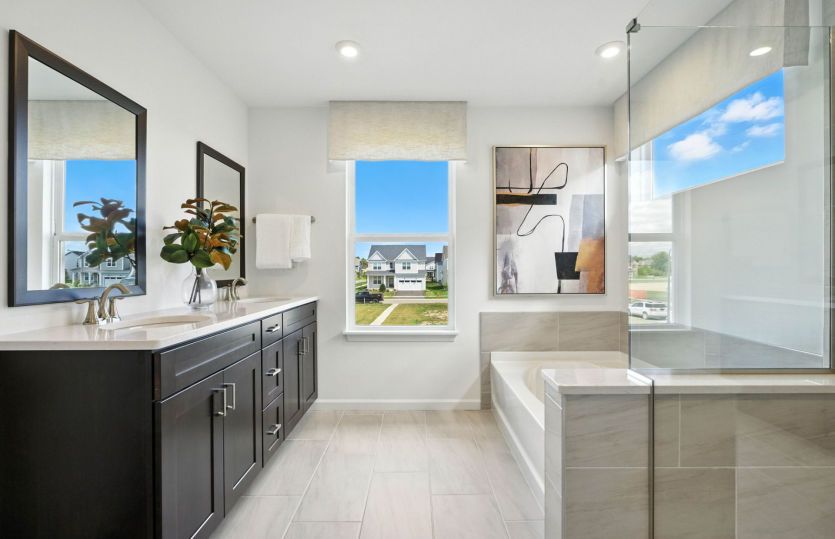 Dual Vanity in Owner's Bath