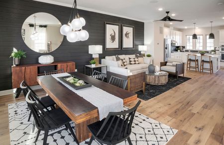 Open concept floor plans