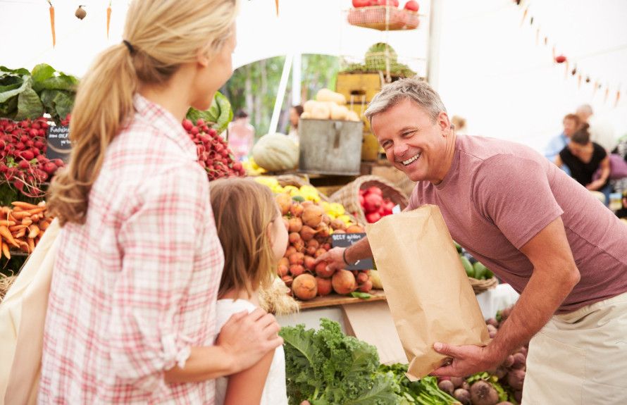 Shop at local farmers market