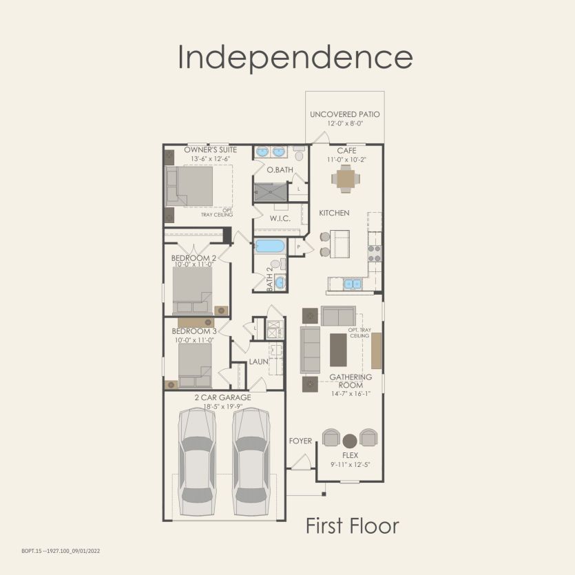 First Floor 3 br / 2 ba