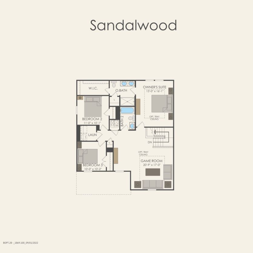 Second Floor 3 br / 2.5 ba