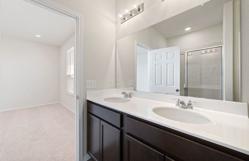 Primary Bath with Double Vanity