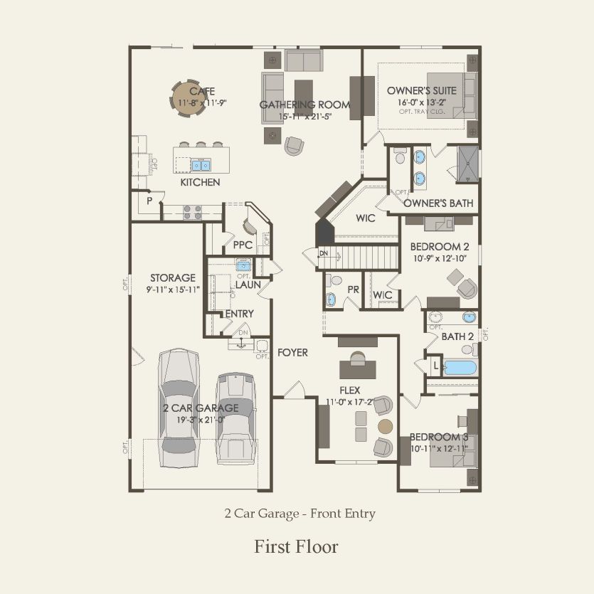 First Floor 3 br / 2.5 ba