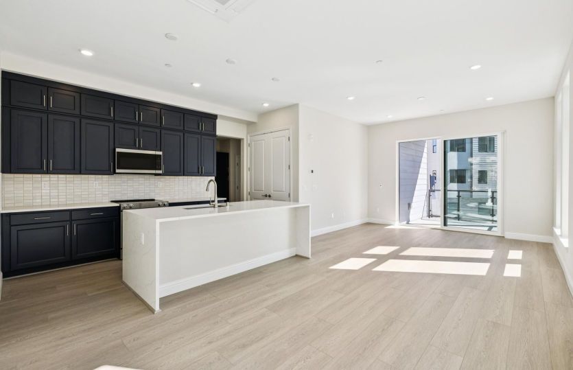 Open, light filled kitchen and gathering space