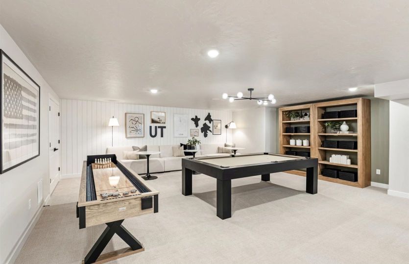 Game Room in Finished Basement