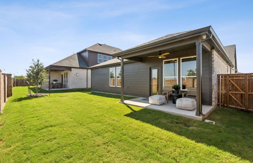Covered back patio