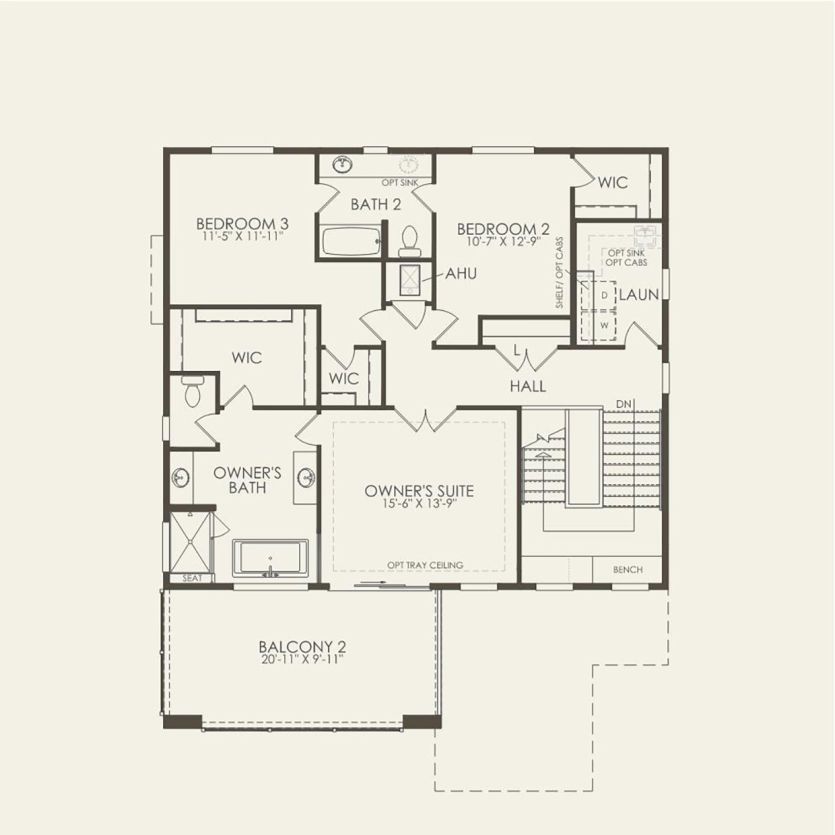 Second Floor 4 br / 3.5 ba