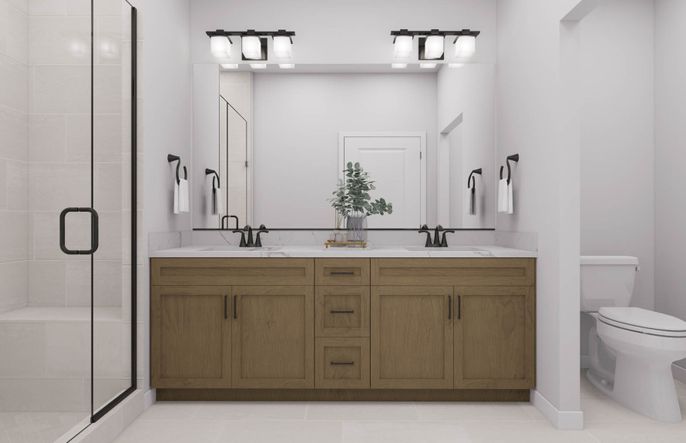 Luxurious Owner's Bath with Dual Sinks