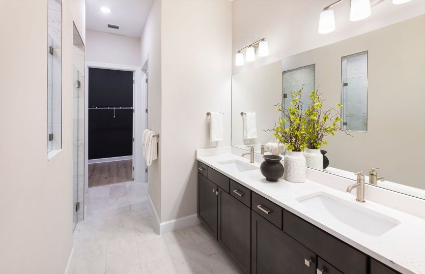Luxurious Primary Bathroom with Dual Sink Vanity