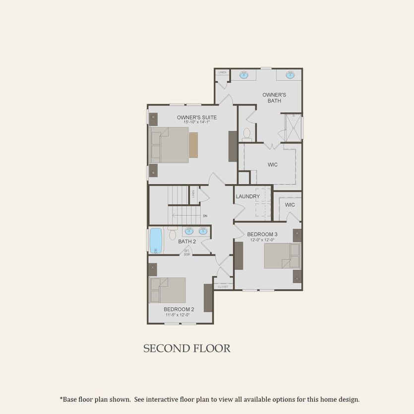 Second Floor 3 br / 2.5 ba