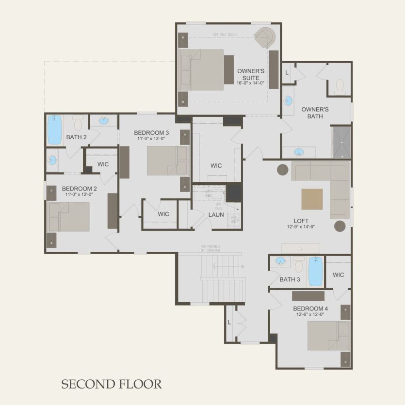 Second Floor 4 br / 3.5 ba