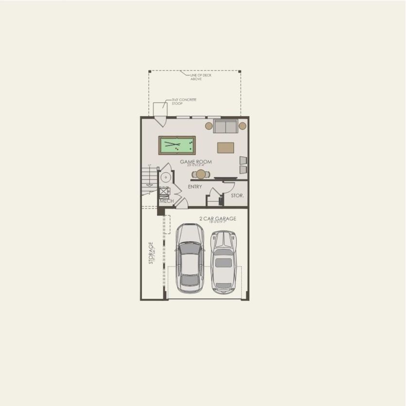 First Floor 3 br / 2.5 ba