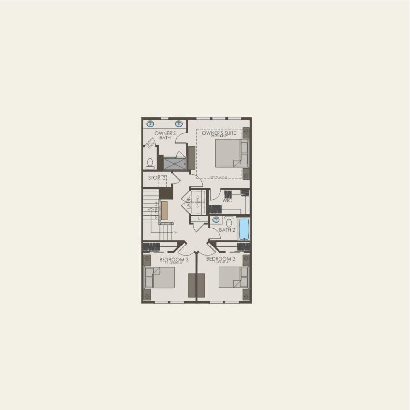 Third Floor 3 br / 2.5 ba