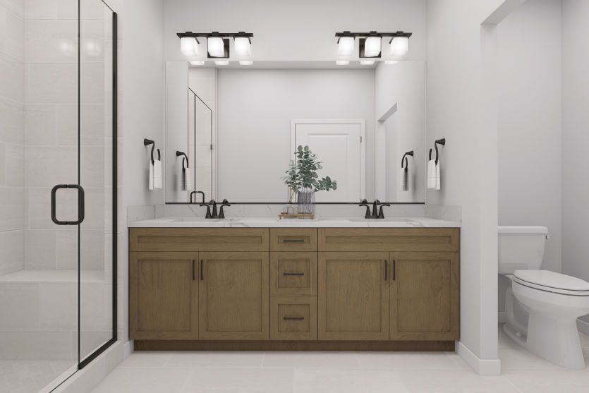 Luxurious Owner's Bath with Dual Sinks