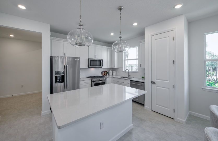 Kitchen with center island