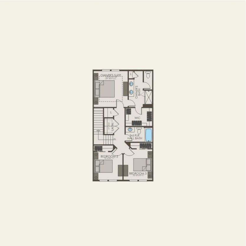 Third Floor 3 br / 2.5 ba