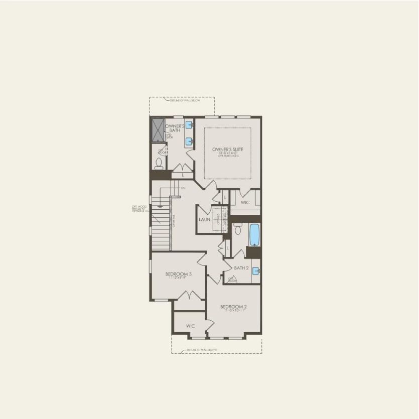 Second Floor 3 br / 2.5 ba