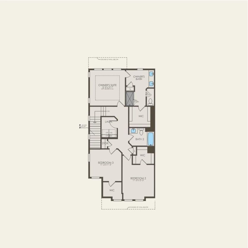 Second Floor 3 br / 2.5 ba