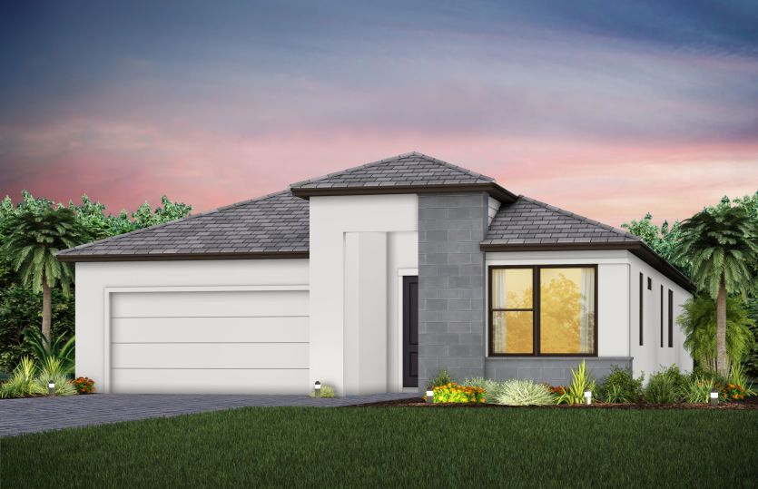 Exterior MD1 with stone