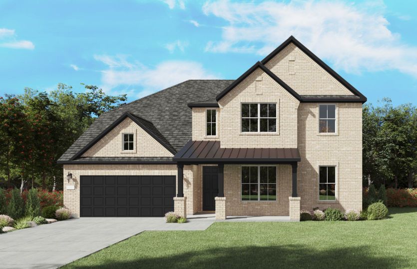 The Electra, a two-story new home design shown with home exterior FC 202