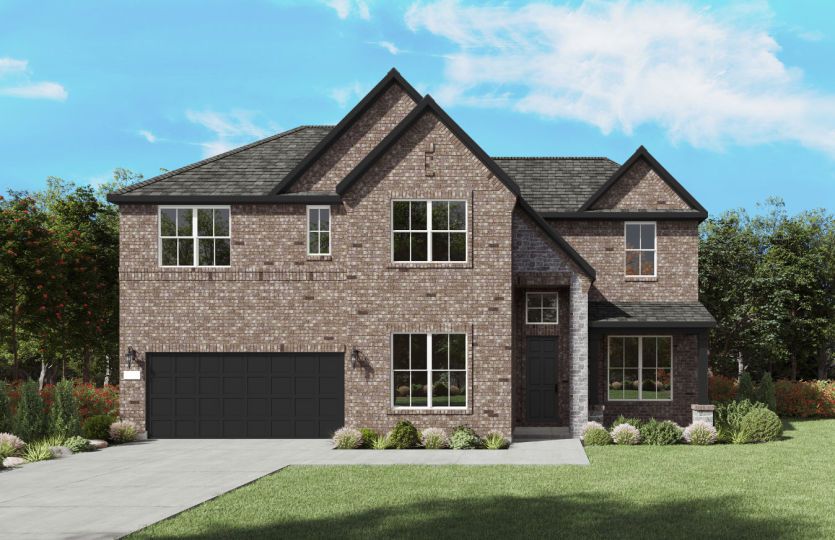 The Oglesby, a two-story new home design shown with home exterior FC 202