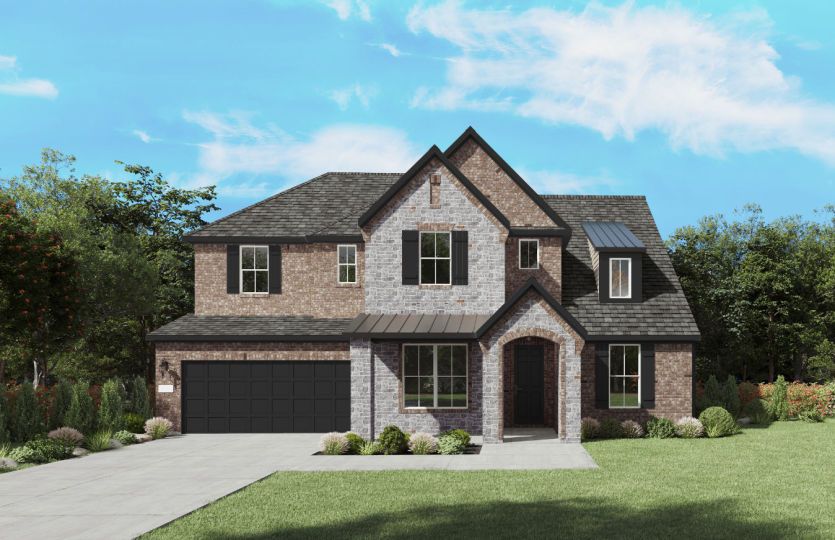 The Ferris, a two-story new home design shown with home exterior FC 201