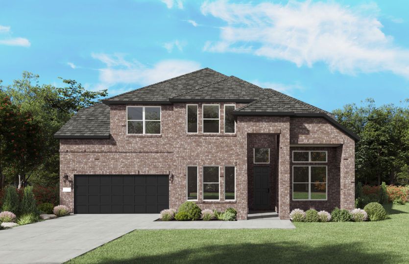 The Ferris, a two-story new home design shown with home exterior TR 201