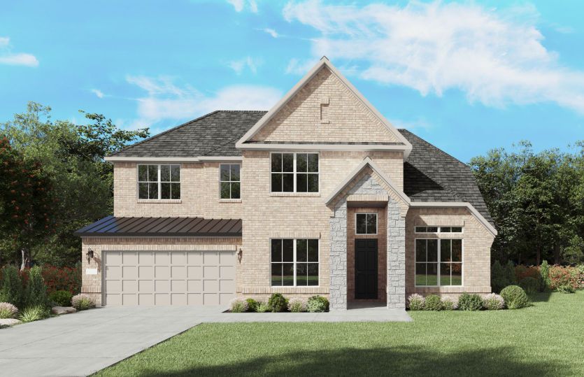 The Ferris, a two-story new home design shown with home exterior FC 202