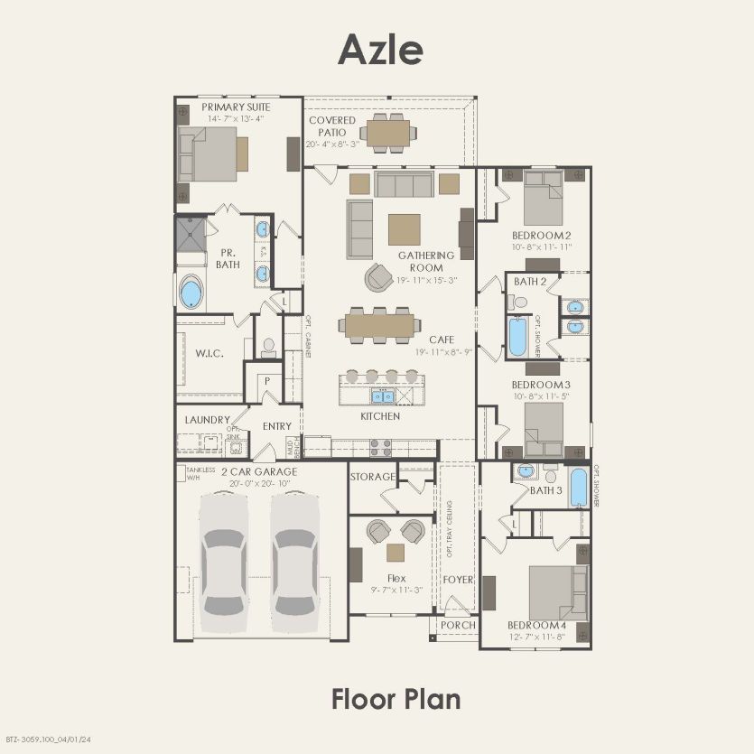 First Floor 4 br / 3 ba