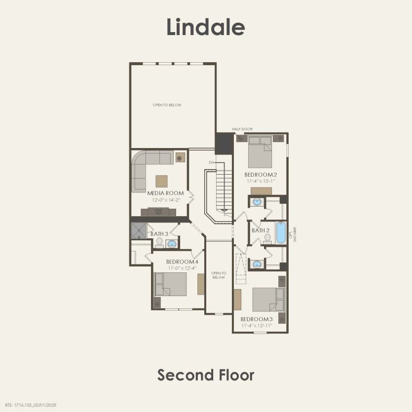 Second Floor 4 br / 3.5 ba