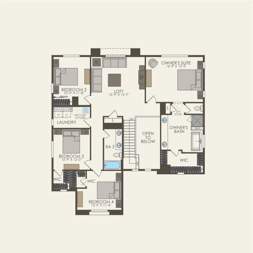 Second Floor 5 br / 3.5 ba