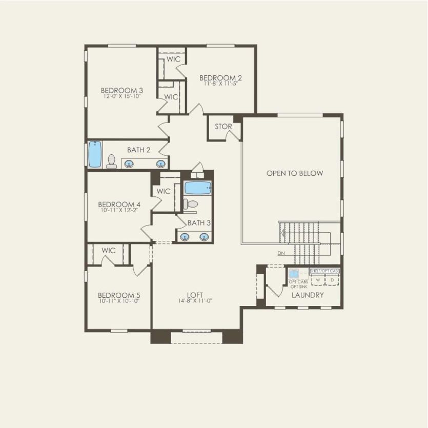 Second Floor 5 br / 3.5 ba