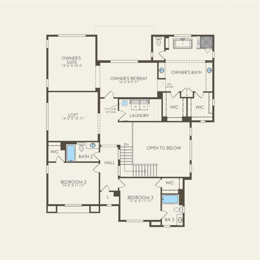 Second Floor 4 br / 4.5 ba