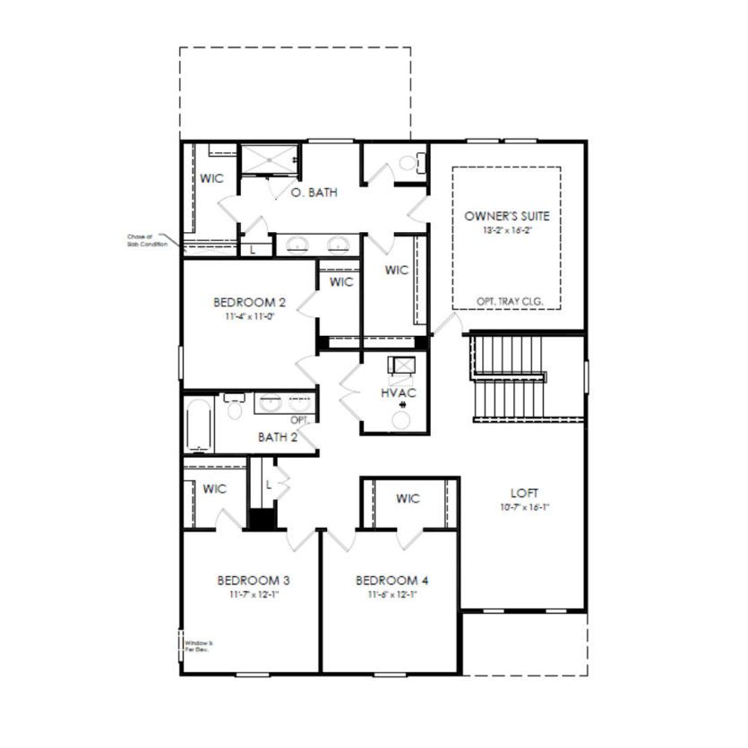 Second Floor 4 br / 2.5 ba