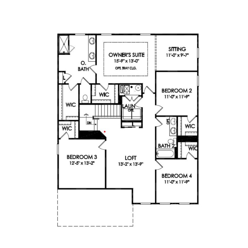 Second Floor 4 br / 2.5 ba