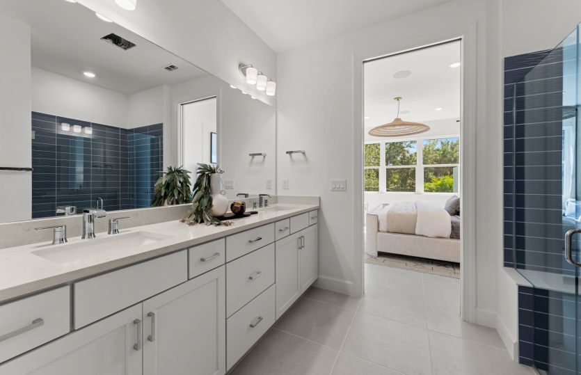 Owner's suite with dual sink vanity