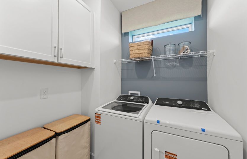 Laundry room with optional additional storage