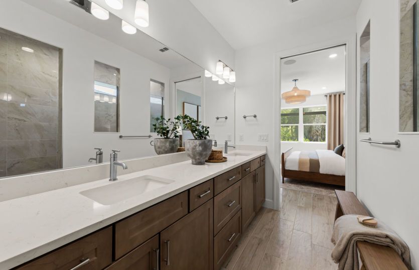 Dual sink vanity