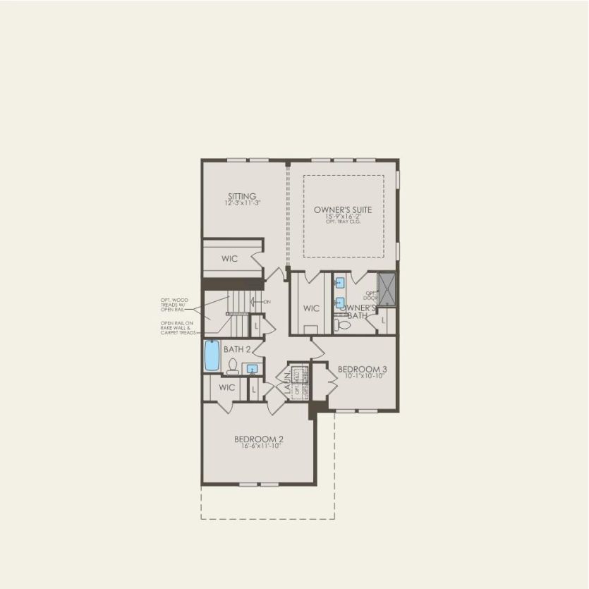 Second Floor 3 br / 2.5 ba