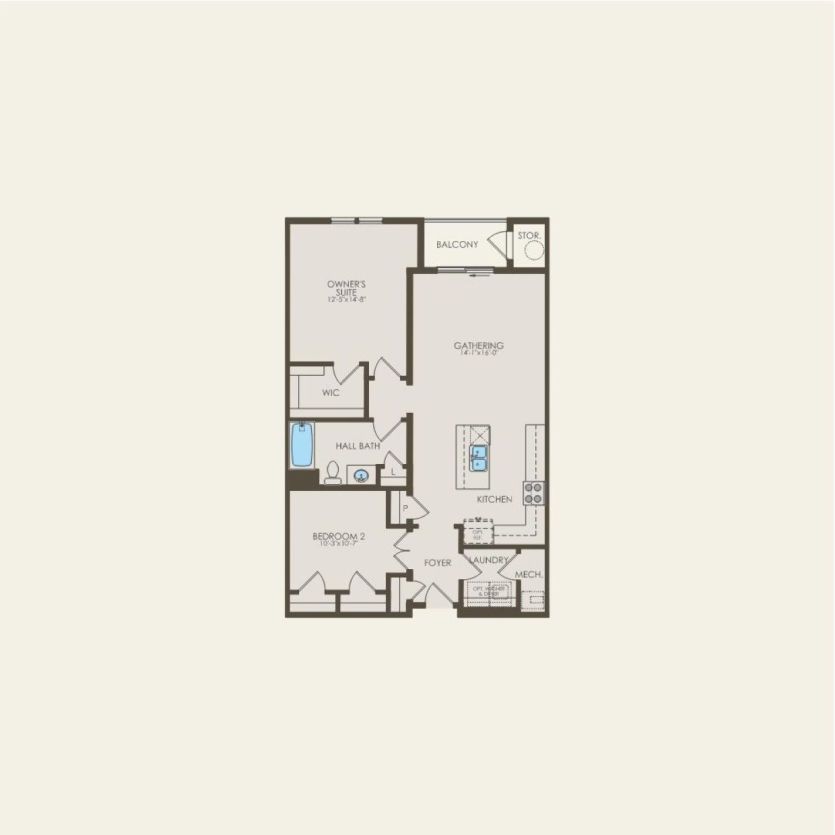 First Floor 2 br / 1 ba