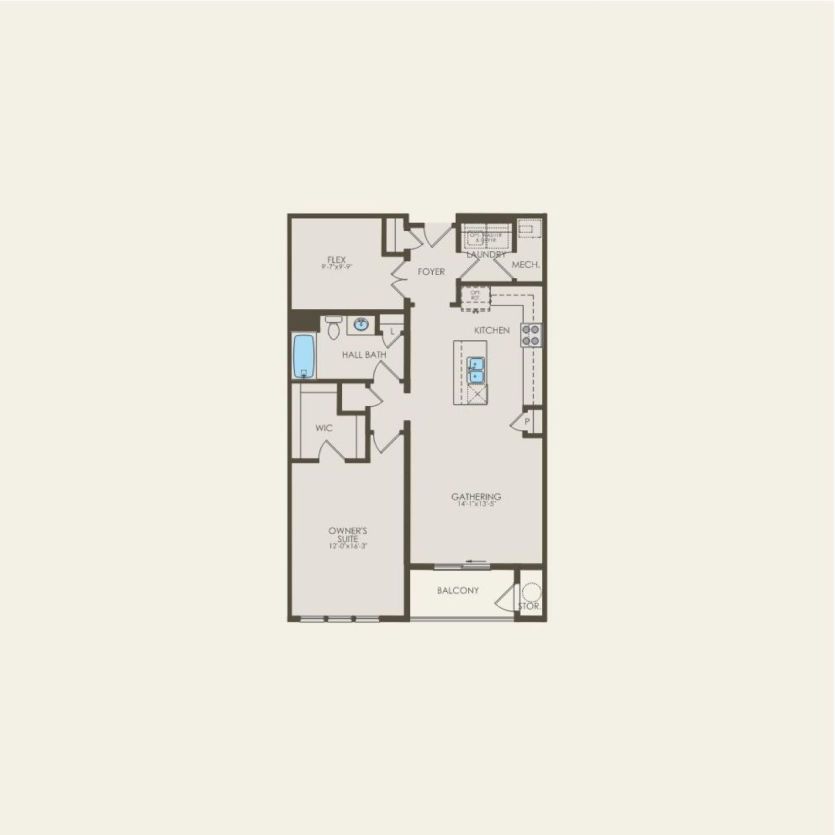 First Floor 1 br / 1 ba
