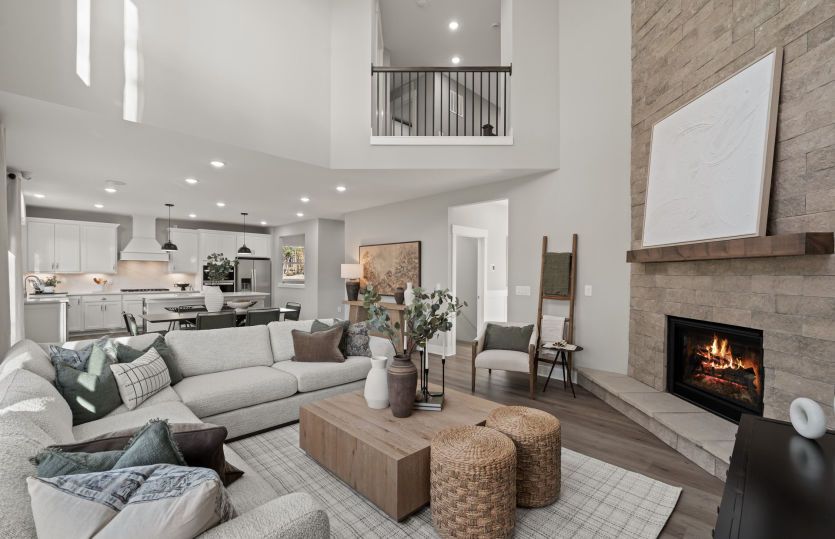 Cozy Gas Fireplace