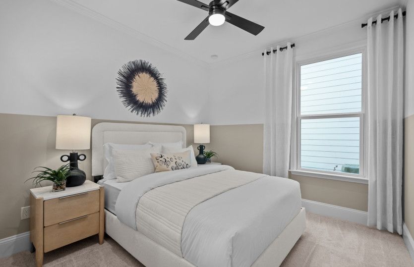 Guest Bedroom. Model Home Representation.
